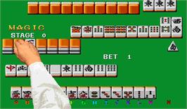 In game image of Real Mahjong Gold Yumehai / Super Real Mahjong GOLD part.2 [BET] on the Arcade.